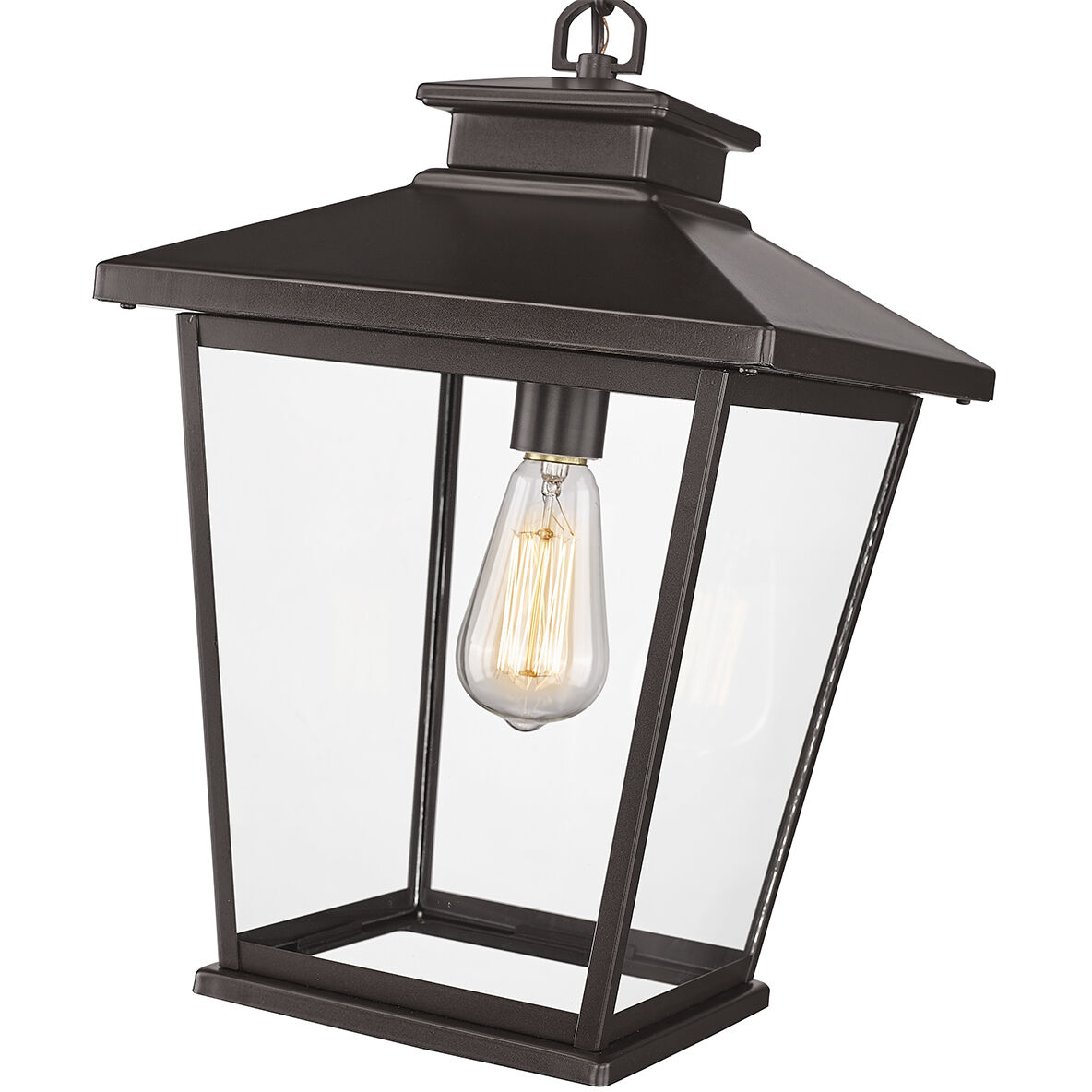 Bellmon 1 Light 11.1 inch Powder Coated Bronze Outdoor Hanging Lantern